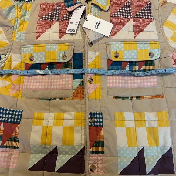 BDG Multicolor Geometric Patchwork Jacket size Large - Picture 6 of 7